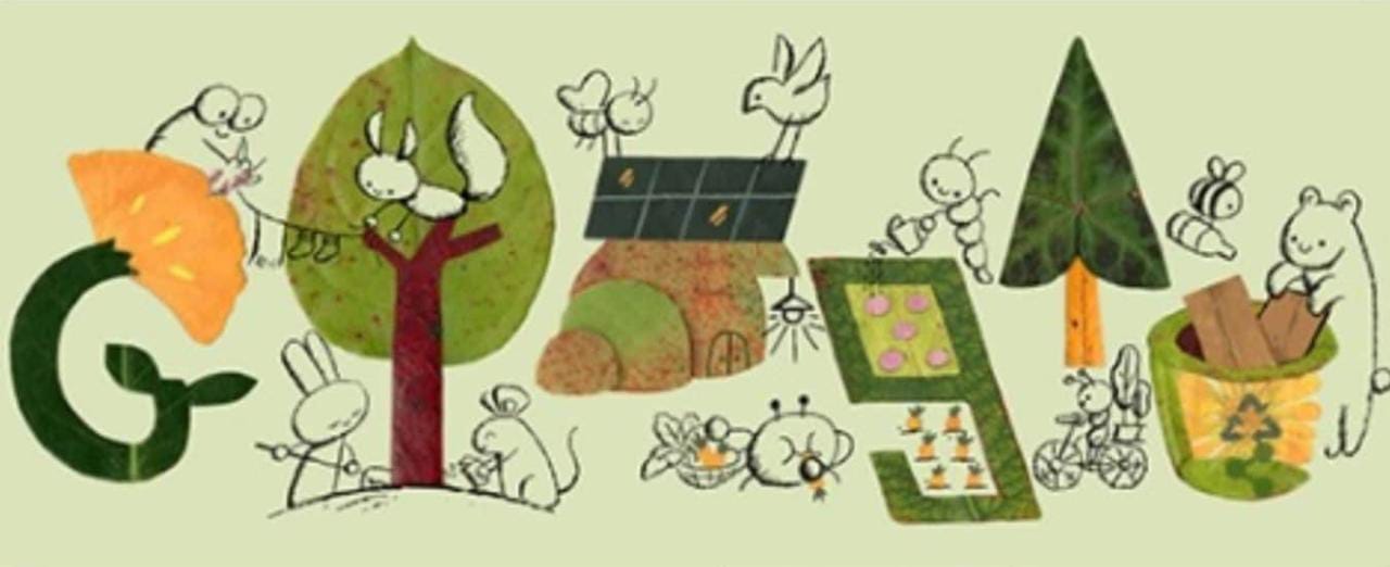 Google Doodle: Earth Day 2023 Hindi (climate change)